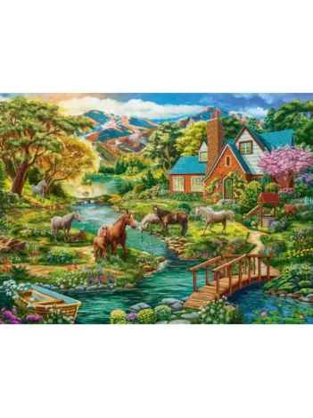 Produit Maison Idyllique avec Chevaux Image