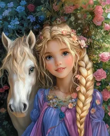 Produit Princess With A Horse Image