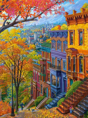 Produit Ville d'Automne sur la Colline Image