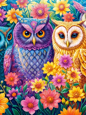 Produit Flower Owl Meeting Image