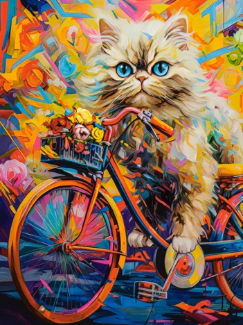 Produit Le Vélo Fleuri du Chaton Image