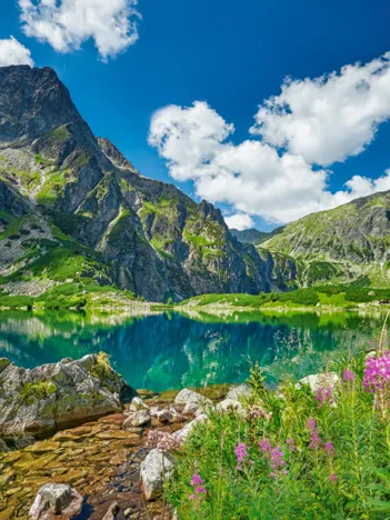 Produit Czarny Staw pod Rysami, Tatras, Pologne Image