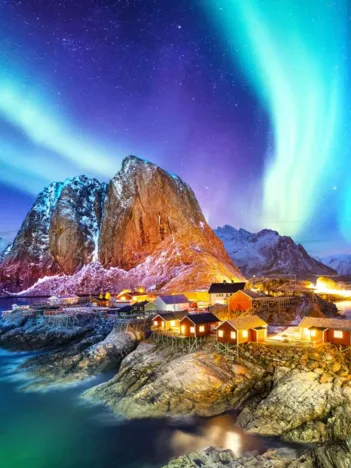 Produit Aurore Boréale, Norvège Image