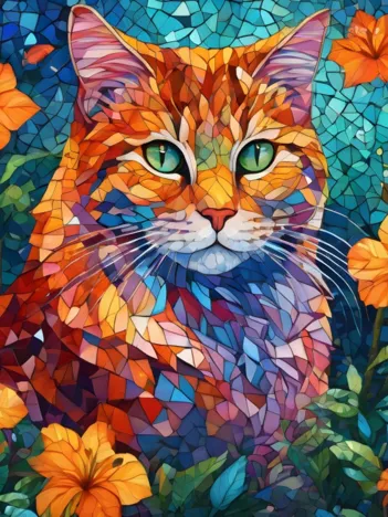 Produit Chat Mosaïque Image