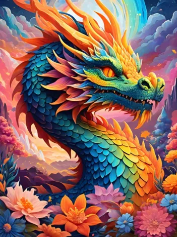 Produit Dragon Coloré Image