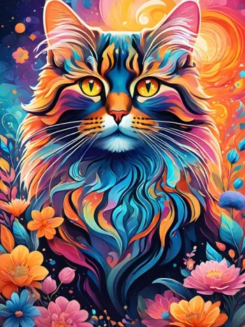 Produit Chat Multicolore Image