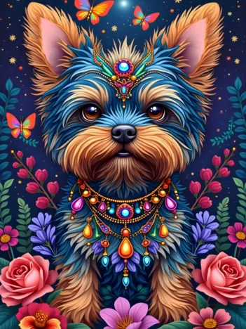 Produit Le Chien au Pays des Fleurs Image