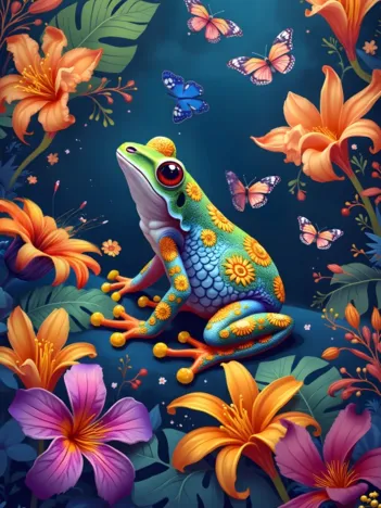 Produit La Grenouille et le Bal des Papillons Image