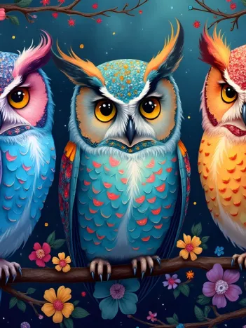 Produit Hiboux et Nuit Enchantée Image