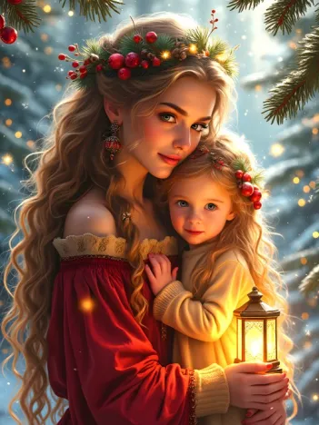 Produit Tendresse de Noël - Collection Mère et Fille Image