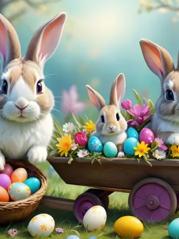 Produit Lapins de Pâques Mignons Image