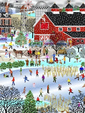 Produit Duck Pond in Winter Image