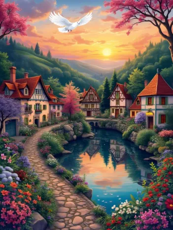 Produit Le Village au Bord de l'Eau Image