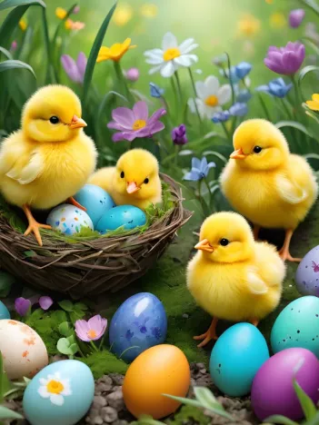 Produit Poussins de Pâques Image