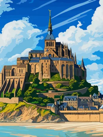 Produit Affiche le Mont St Michel Image