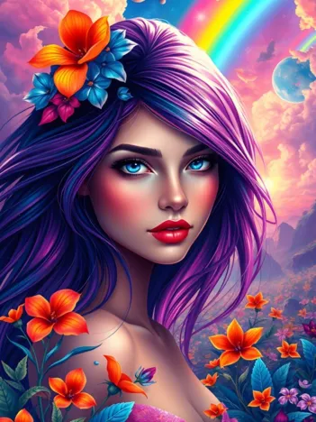 Produit Fille Arc-en-Ciel Image