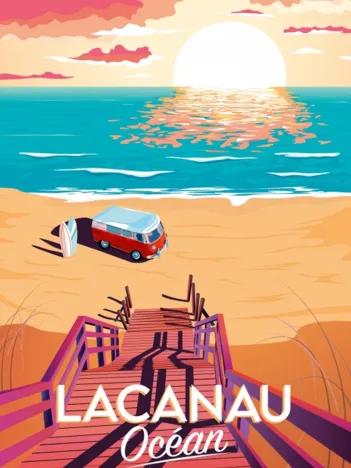 Produit Affiche Lacanau Océan Image