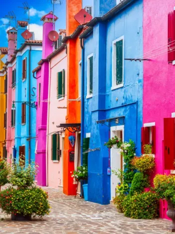 Produit Ruelle Colorée de Burano Image