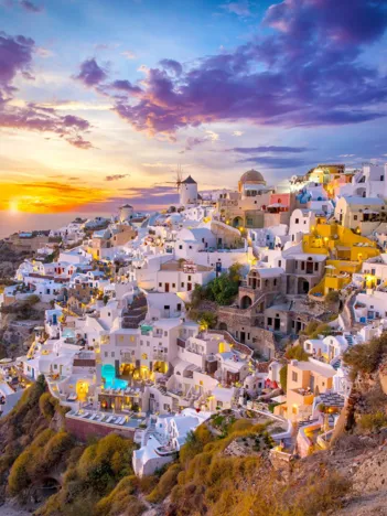 Produit Coucher de Soleil sur Santorin Image