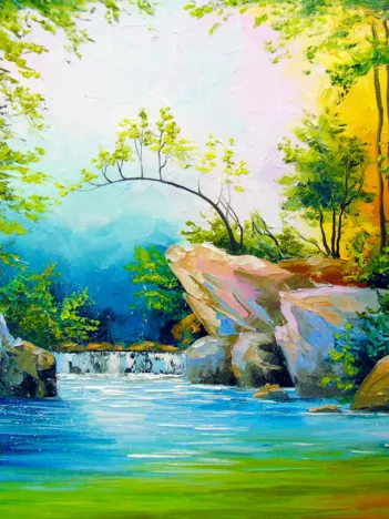 Produit Dans les Bois à côté de la Cascade Image