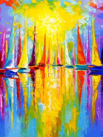 Produit Rainbow Sailboats Image