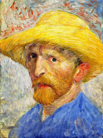 Produit Vincent Van Gogh : Autoportrait au chapeau de paille Image