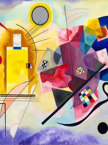 Produit Vassily Kandinsky : Jaune Rouge Bleu Image