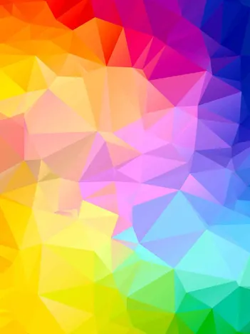 Produit Rainbow Gradient Poligonal Swirl Image