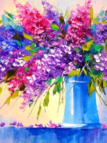 Produit Bouquet of Lilacs in a Vase Image