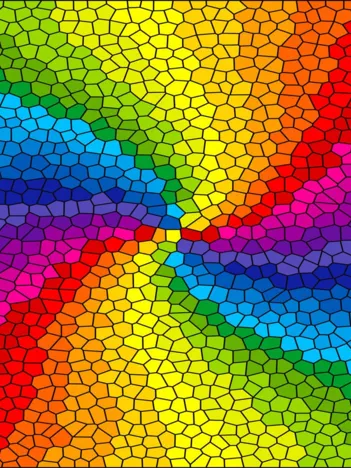 Produit Stained Glass Rainbow Burst Image