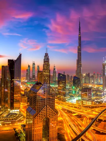 Produit Matinée Au-Dessus du Centre-Ville de Dubaï Image