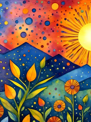 Produit Pluie au Coucher du Soleil Image