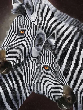 Produit Crystal Art - Kit Broderie Diamant - Zèbre Image