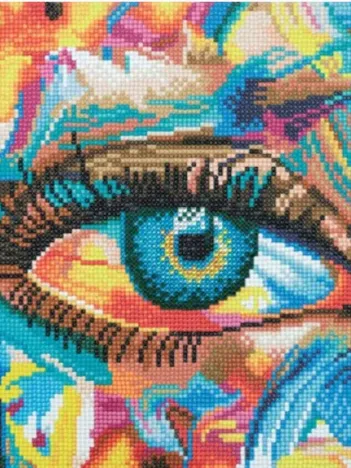 Produit Crystal Art - Kit Broderie Diamant - Oeil Image