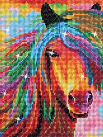 Produit Crystal Art - Kit Broderie Diamant - Crinière au Vent Image