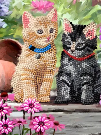 Produit Crystal Art - Kit Broderie Diamant - Chaton Image