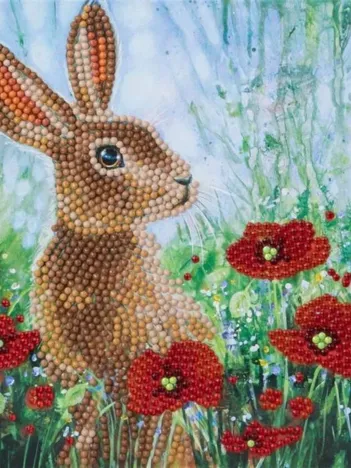 Produit Crystal Art - Kit Broderie Diamant - Lapin Image