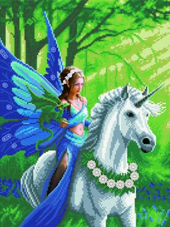 Produit Crystal Art - Kit Broderie Diamant - Anne Stokes - Balade Image