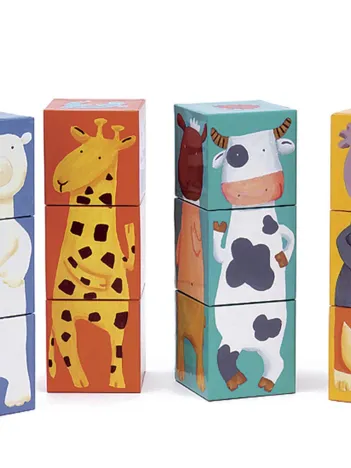 Produit Puzzle Cubes - Drôles d'animaux Image