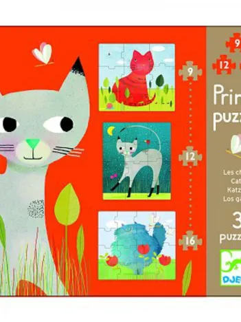 Produit 3 puzzles évolutifs : Chats Image