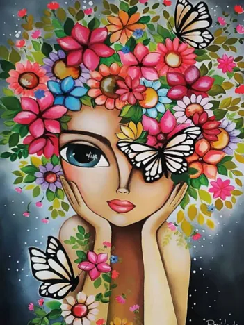 Produit Lady with Flowers - Romi Lerda Special Edition Image