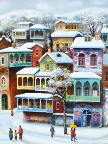 Produit Snow in Old Tbilisi Image