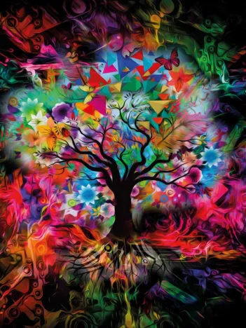 Produit Colorful Tree Image