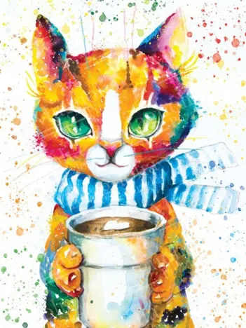 Produit Colorful Cat Image