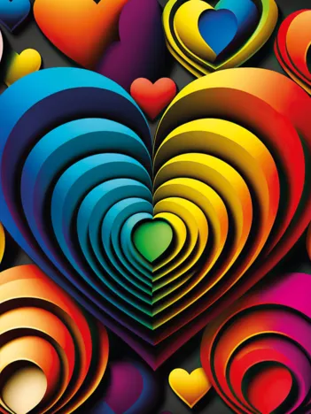 Produit Colorful Heart Image