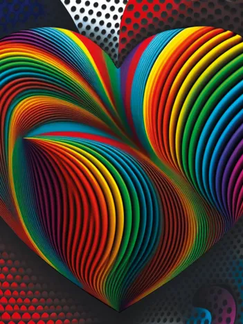 Produit Rainbow Heart Image