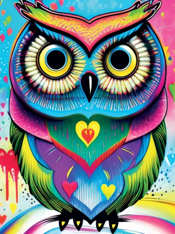 Produit Pop-art Owl Image