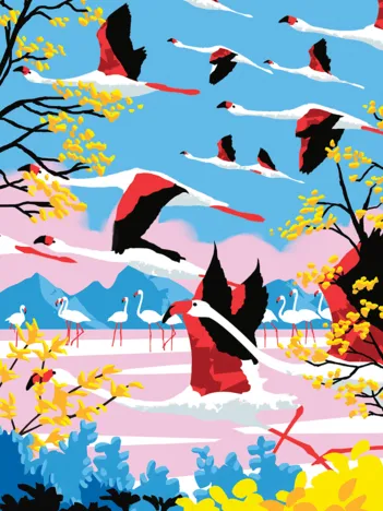 Produit L'Envol des Flamants Roses Image