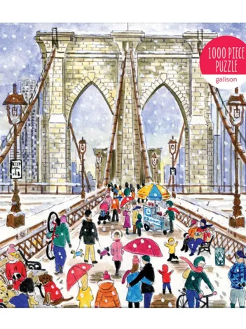 Produit Pont de Brooklyn - Puzzle de 1000 Pièces dans une Boîte Carrée Image