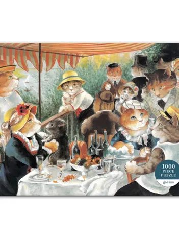 Produit Le Déjeuner des Canotiers Meowsterpiece - 1000 Piece Puzzle Image